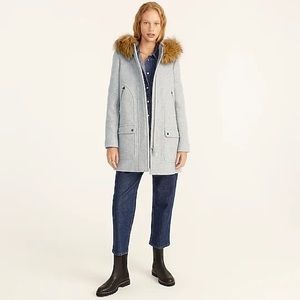 J Crew Chateau parka in Italian stadium-cloth wool